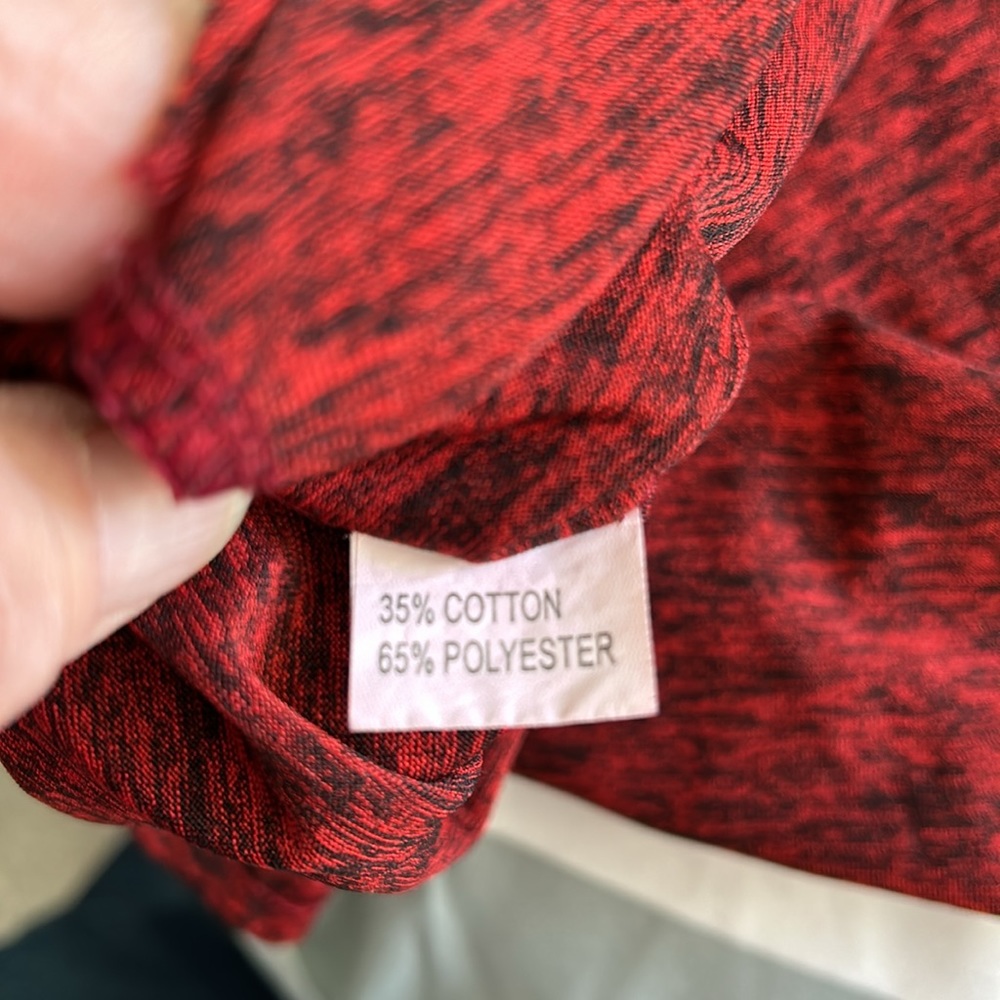 My Be Red and Black Heather Blouse - size Medium - Picture 7 of 8
